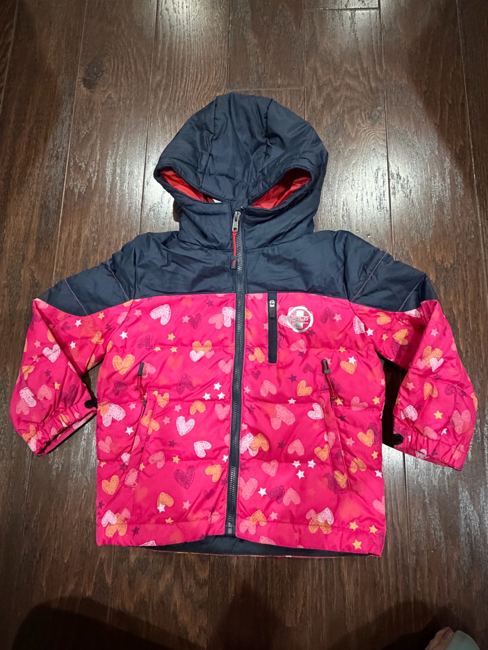 Polo Ralph Lauren Winter Girl Puffer Down Pink Jacket Size XSmall NEW